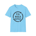 Fix Build Repeat T-Shirt