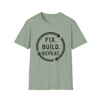 Fix Build Repeat T-Shirt