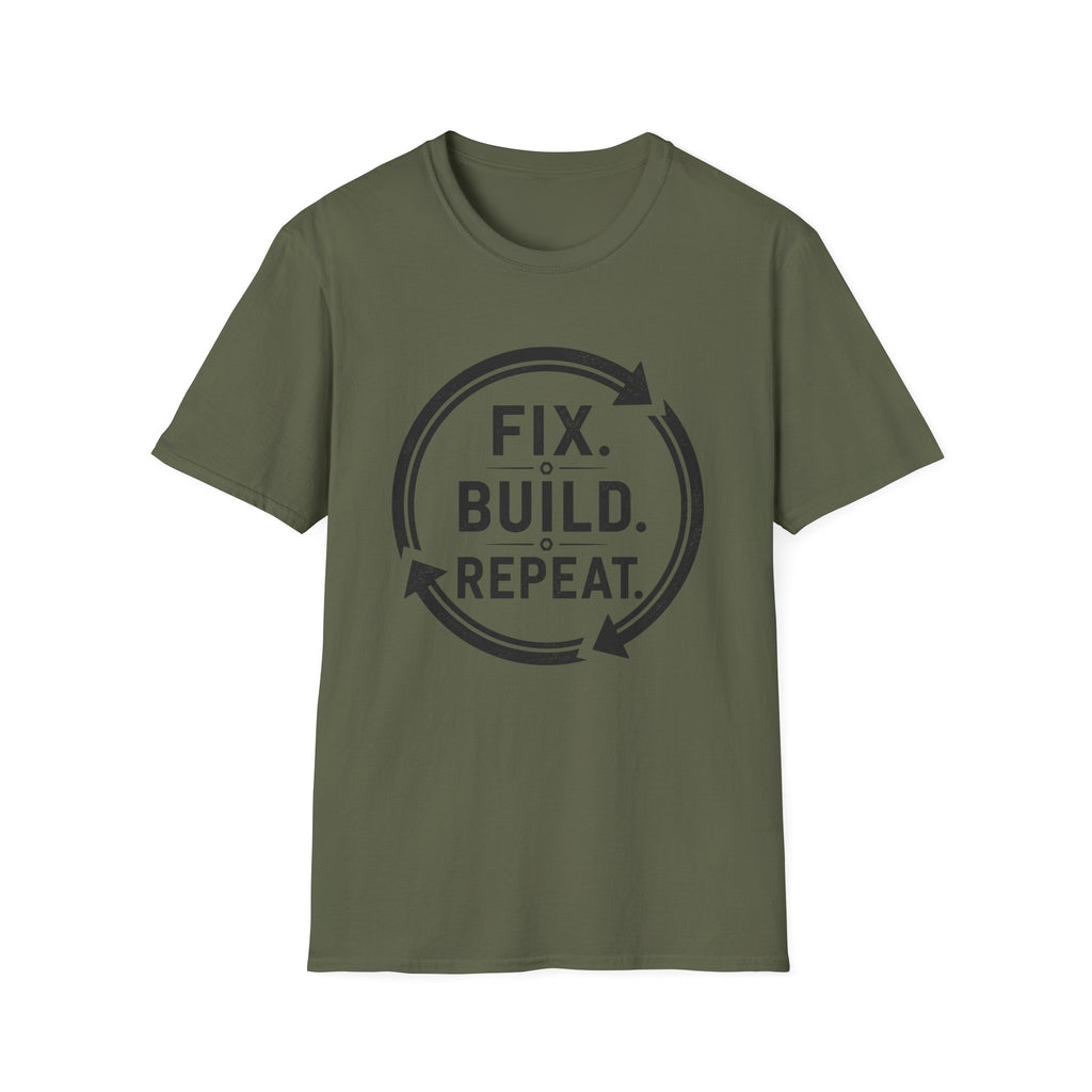 Fix Build Repeat T-Shirt