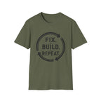 Fix Build Repeat T-Shirt